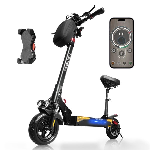 Promo!1000W 45KM Strong Climbing Ability-Turning Indicator-Electric Scooter T4-b Carousel 1