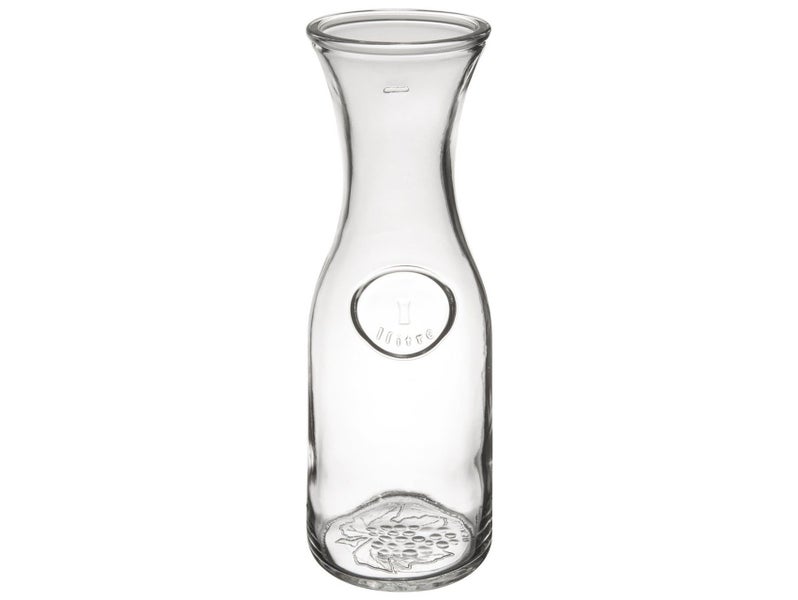 1L Glass Carafe Drinks Decanter Jug for Wine, Water, Juice Carousel 1