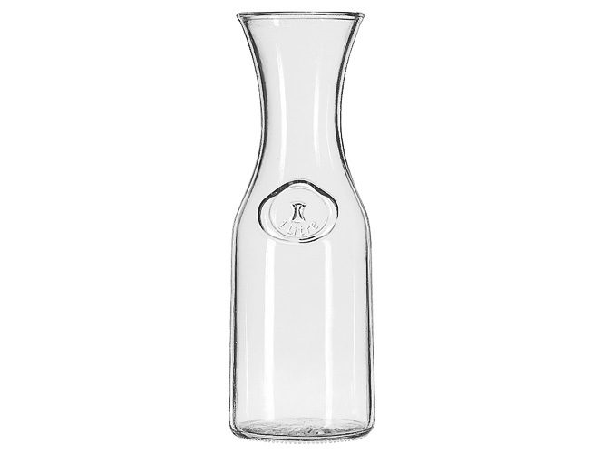 1L Glass Carafe Drinks Decanter Jug for Wine, Water, Juice Carousel 2
