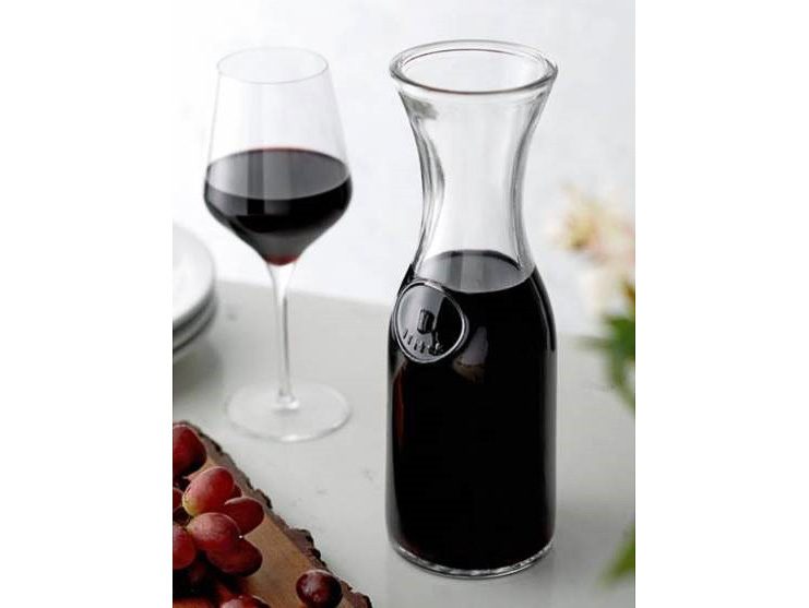 1L Glass Carafe Drinks Decanter Jug for Wine, Water, Juice Carousel 3