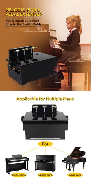Piano Pedal Foot Stool Extender Bench Platform Carousel 2