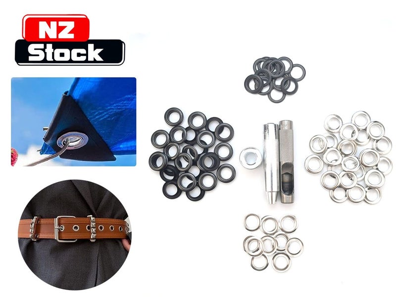 Metal Eyelets Grommets with Tool NZ Clearance Carousel 1