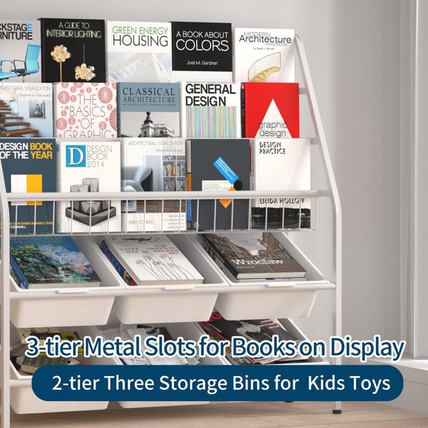 Kids BookShelf Toy Organiser Carousel 2