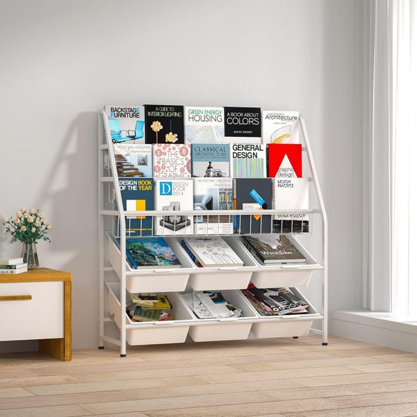 Kids BookShelf Toy Organiser Carousel 8