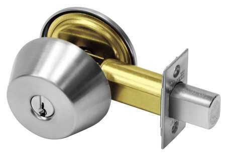 SARGENT Deadbolt w/Thumbturn, , Satin Chrome 35R643 Carousel 1