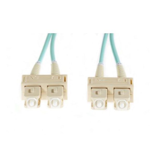 15M Sc Sc Om3 Multimode Fibre Optic Cable Aqua Carousel 1