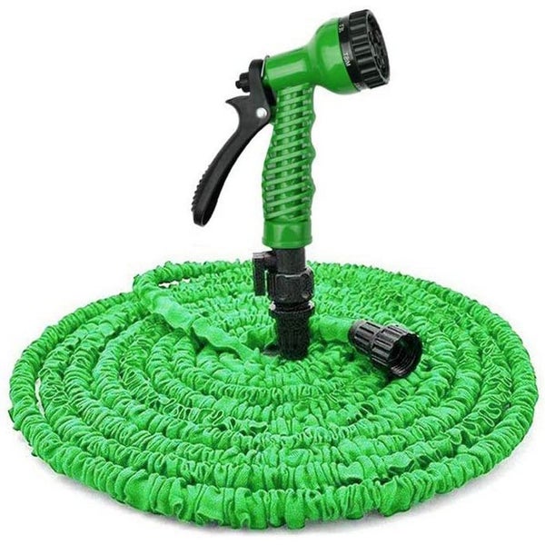Flexible Garden Hose with Spray Nozzle Expandable Water Pipe for Home Car Lawn Carousel 1