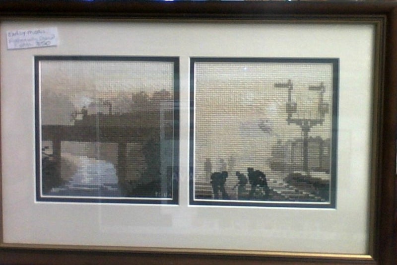 Early Morning Trains, X-Sttich, Framed Carousel 1