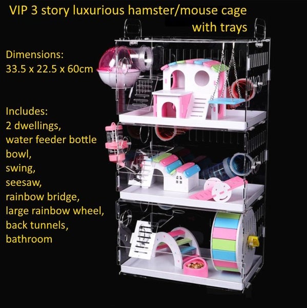 Mouse Cage VIP Series 3 Level with Tray TTL1 Carousel 1