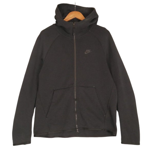 Nike Tech Black Full Zip Hooded Jacket Medium Carousel 1