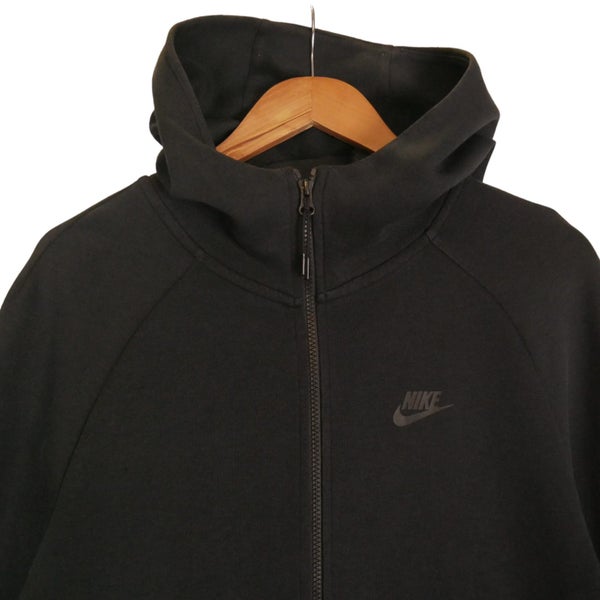 Nike Tech Black Full Zip Hooded Jacket Medium Carousel 2