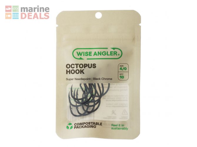 Wise Angler Octopus Hooks 4/0 Qty 10 Carousel 2