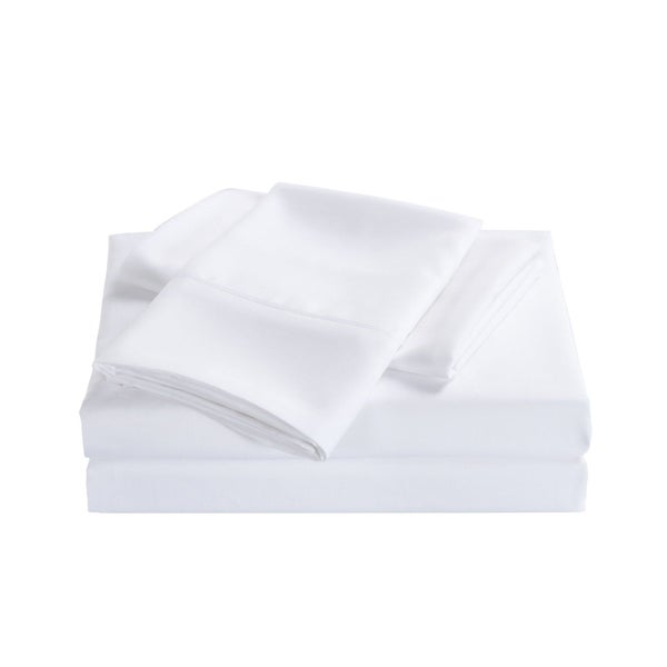 Royal Comfort Bamboo Cooling 2000Tc Sheet Set Single White Carousel 1