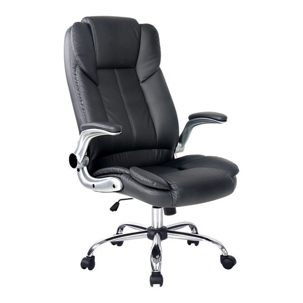 Artiss Kea Executive Office Chair Leather Black Office Chairs Carousel 1