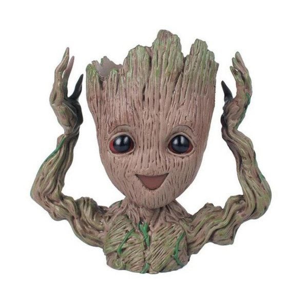 Hod Health & Home Mini Flowerpot Little Happy Groot Desktop Decoration Indoor Va Carousel 1