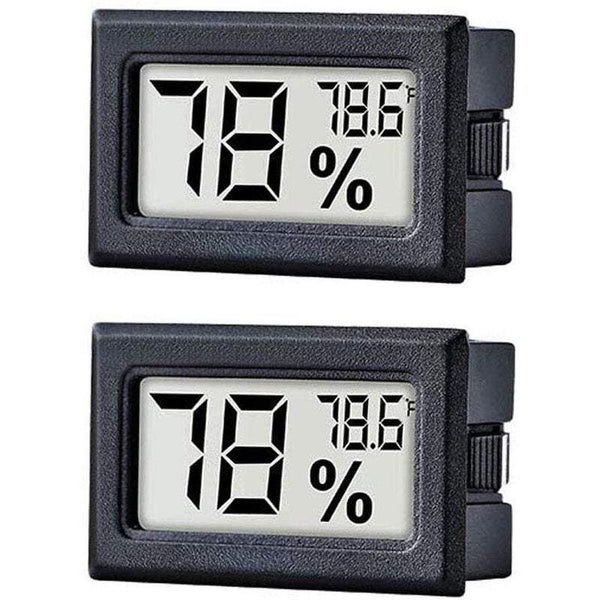 Room Thermometers 2Pack Mini Hygrometer Digital Indoor Greenhouse Garden Organ Carousel 1