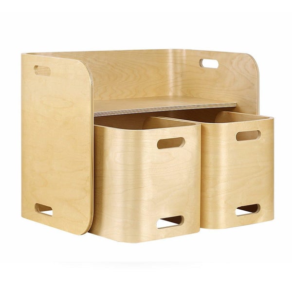 Keezi 3 Pc Nordic Kids Table Chair Set Beige Desk Activity Compact Children Kids Carousel 1