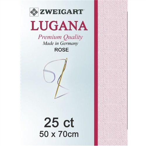 Zweigart Lugana 25ct Evenweave Fabric Rose Carousel 1