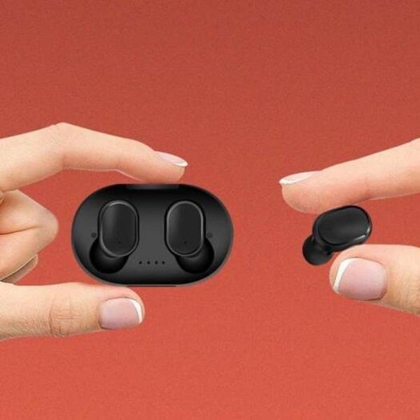 A6s Wireless Sports Stereo In Ear Bluetooth Earbud Black Earbuds Carousel 1