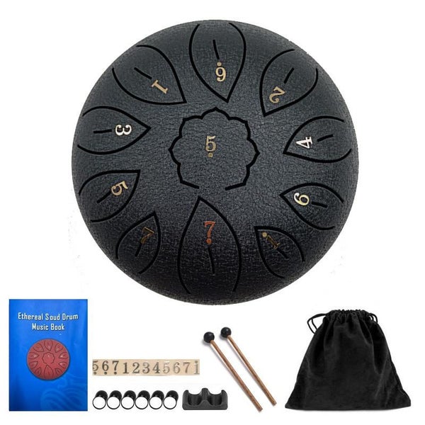 11 Tone 6 Inch C Steel Tongue Drum Percussion Musical Instruments Steel Drums H Carousel 1