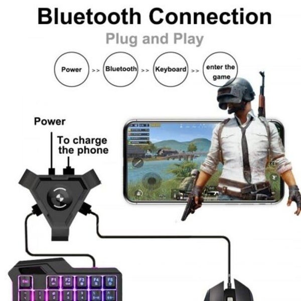 Pubg Mobile Gamepad Controller Gaming Keyboard Mouse Converter For Ios Android T Carousel 1