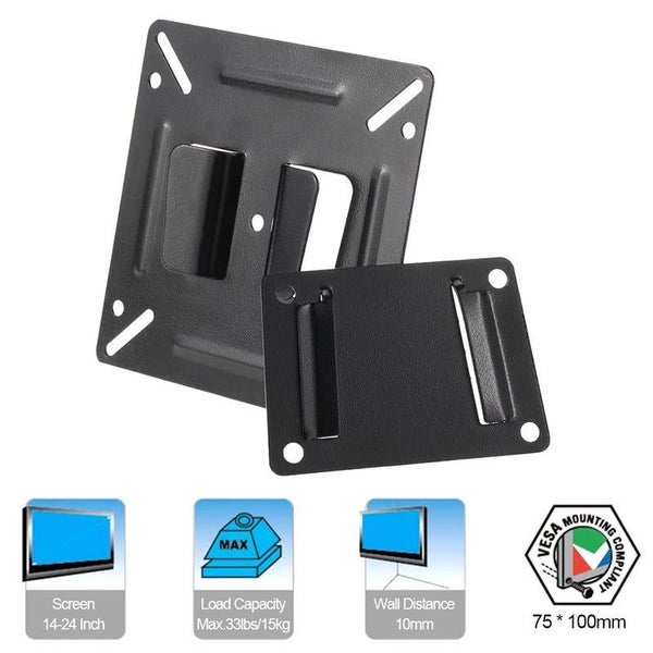 Universal Tv Wall Mount Bracket For Most 14 24 Inch Screen Monitor Carousel 1