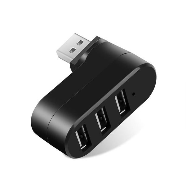 3 Ports Hub Usb 2.0 Mini Rotate Splitter Adapter For Macbook Pc Notebook Laptop Carousel 1