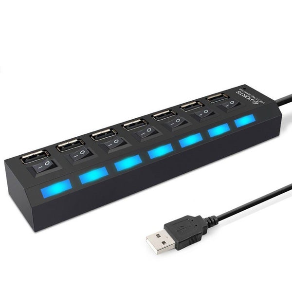 Usb Hub 3.0 7 Ports Multi Splitter For Pc Laptop 2.0 Usb3.0 Multiple USB Cables Carousel 1