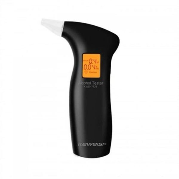 Digital Lcd Display Tester Alert Device Breathalyzer Alcohol Detector Black Elec Carousel 1