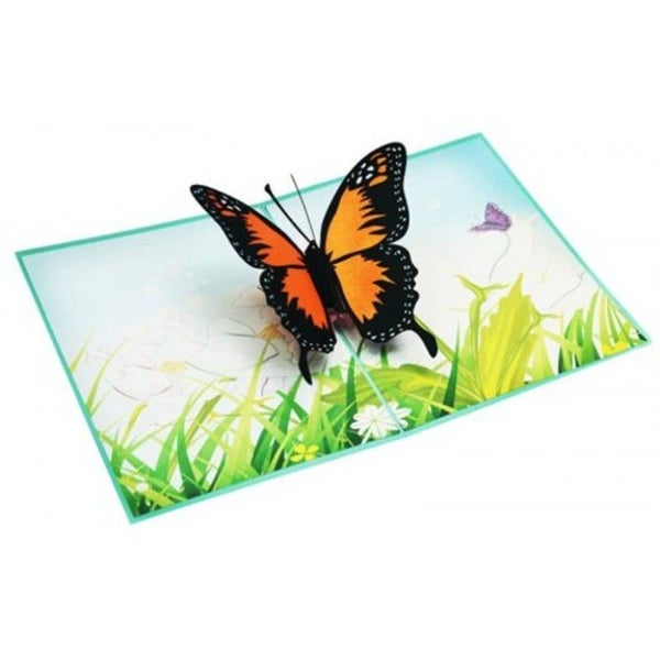 Hod Health And Home Creative 3D Butterfly Design Greeting Card Multi Greeting Ca Carousel 1