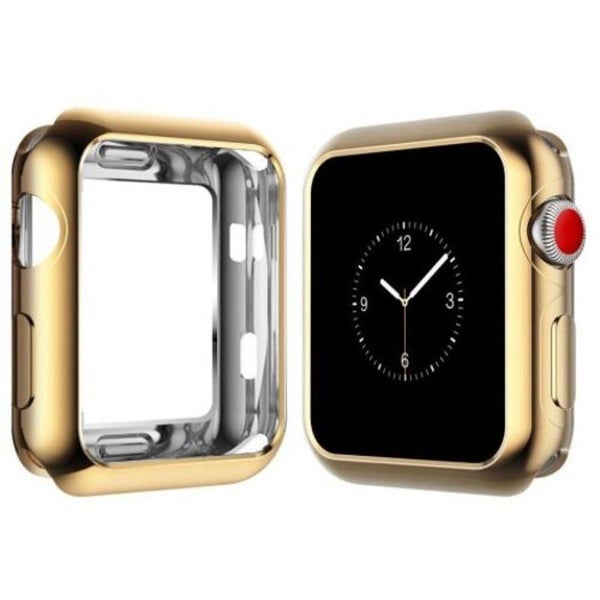 42Mm Soft Flexible Lightweight Tpu Plated Protector Case For Apple Watch Champag Carousel 1