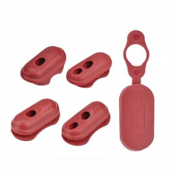 Charge Port Cover Silicone Plug For Xiaomi Mijia M365 Electric Scooter Red Acces Carousel 1