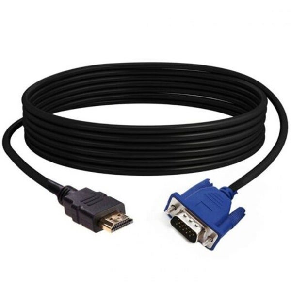 Hdmi To Vga Cable Black Monitor/AV Cables & Adapters Carousel 1