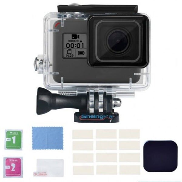 Hod Health & Home Outdoor Waterproof Protective Case Kit For Gopro Hero 5 / 6 7 Carousel 1
