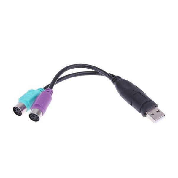 Usb To Dual Ps2 Cable Male Female Adapter Converter Extension Cord For Keyboard Carousel 1