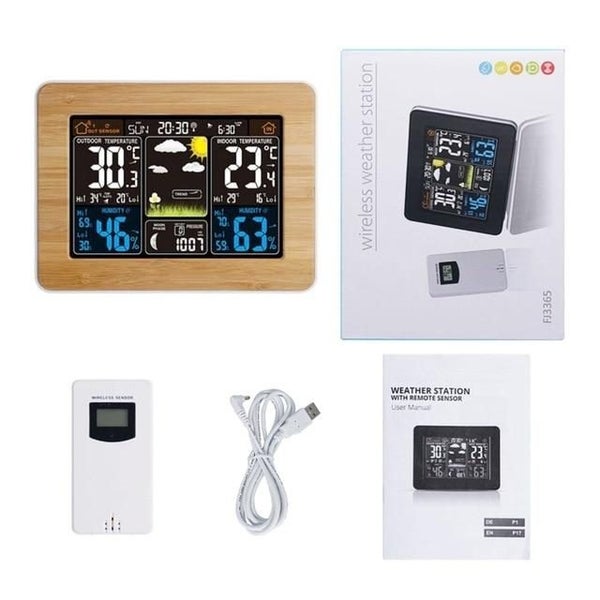 Hod Health And Home Digital Weather Station Wireless Sensor Lcd Display Alarm Cl Carousel 1