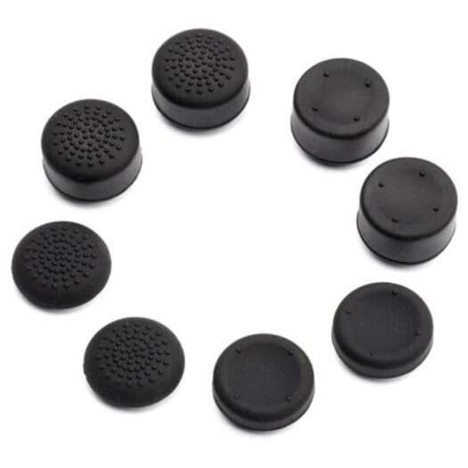 Hod Health & Home Gaming Thumb Stick Cap Heighten Key Button For Ps4 8Pcs Black Carousel 1