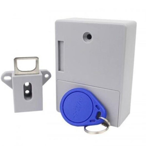Smart Induction Cabinet Lock Invisible Rubber Shoe Bathroom Closet Single Door W Carousel 1