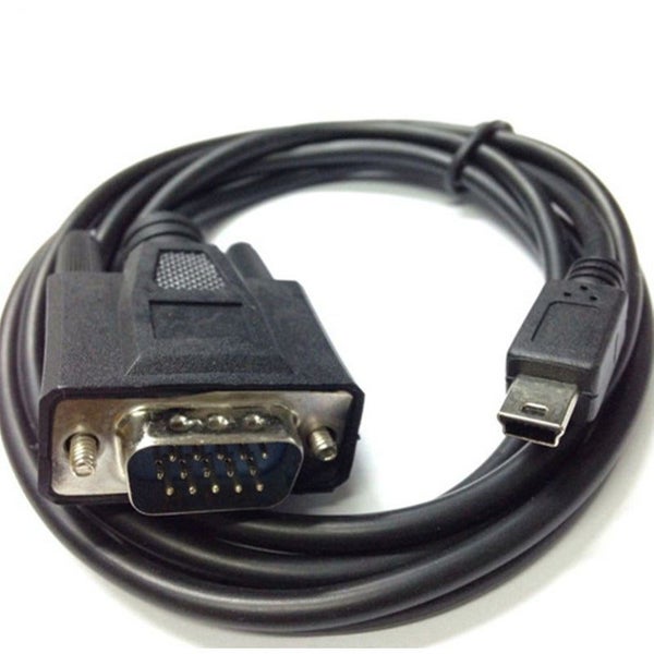 Mini Usb Male 5 Pin To Vga D Sub 15 Pins Adapter Cable For Mobile Dvd Evd 1.5M Carousel 1