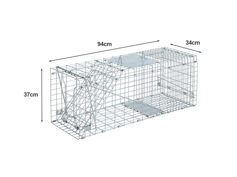 Humane Live Animal Trap Cage 94*34*37cm Carousel 8