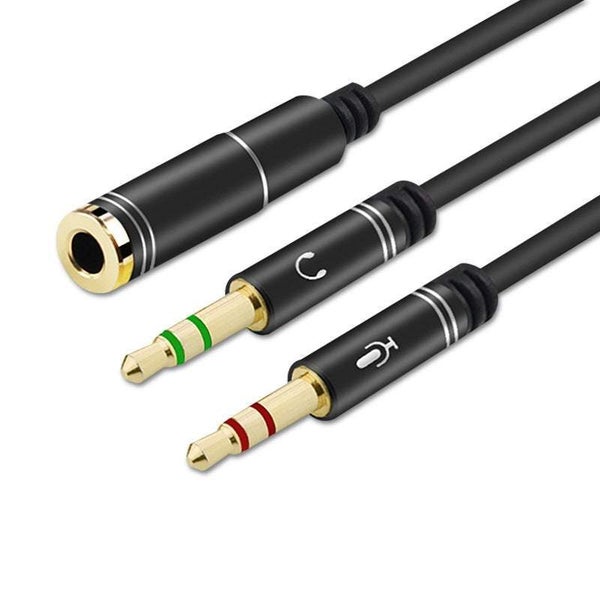 Audio Video Cables 3.5Mm Headphone Microphone Splitter Adapter Cables & Adapter Carousel 1