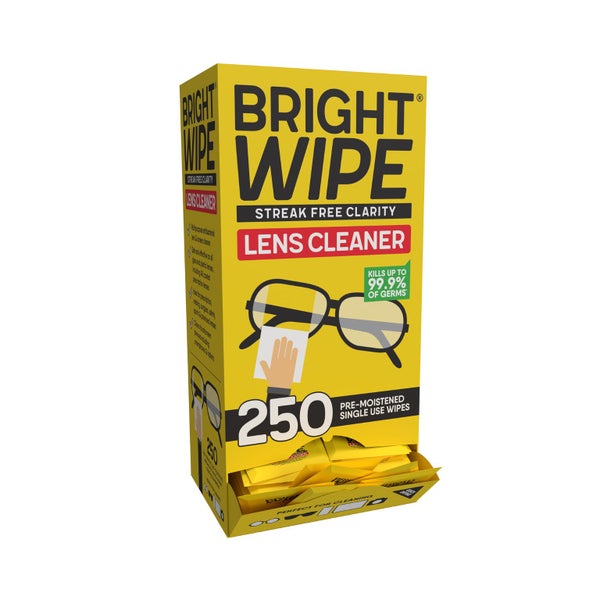 BRIGHTWIPE™ 250pcs MULTI-PURPOSE LENS CLEANING WIPE **VALUE PACK** Carousel 1