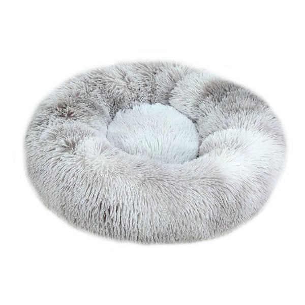 70 X 70Cm Soft Fluffy Pet Dog Cat Round Bed Grey Tie Dye Pet Beds HOD Health & Carousel 1