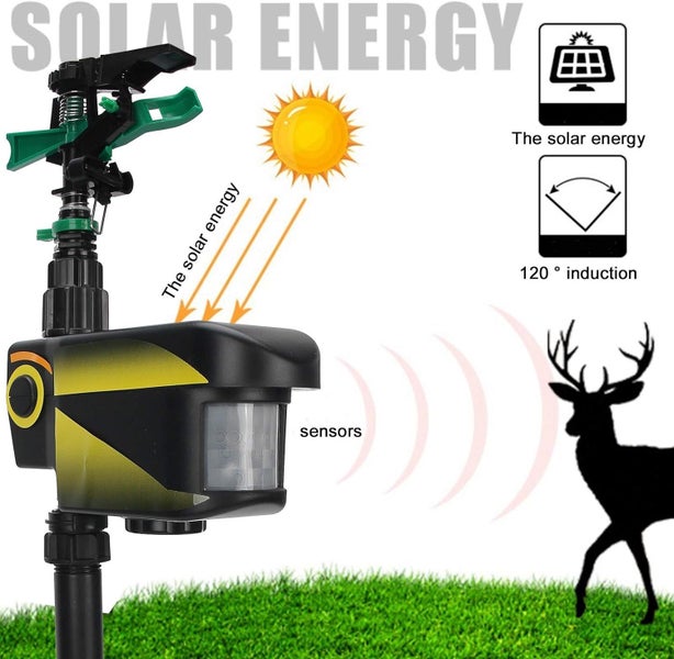 Garden Sprinkler Motion Activated Solar Animal Repellent - (NZ Clearance) Carousel 2