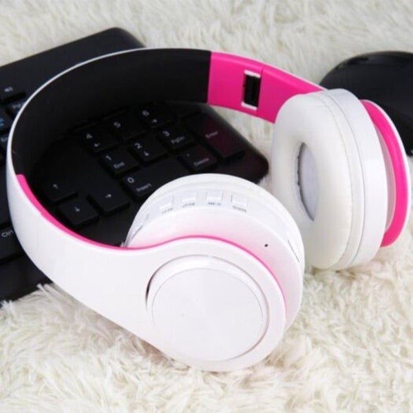 Wireless Headphones Bluetooth Headset Foldable Earphones With Mic For Pc Phone W Carousel 1
