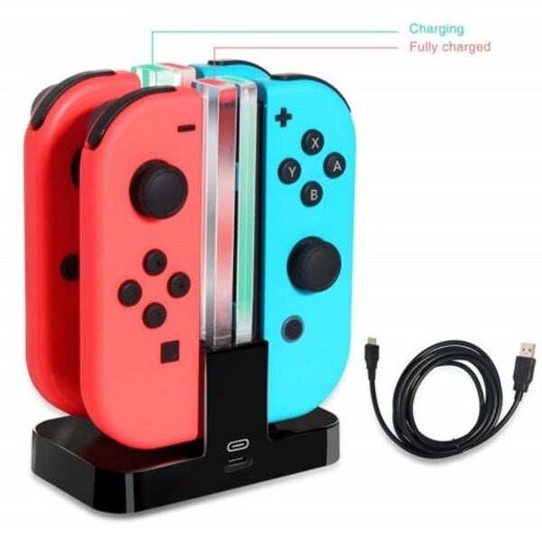 Hod Health And Home 4 In 1 Led Charging Dock Station For Nintendo Switch Joy Con Carousel 1