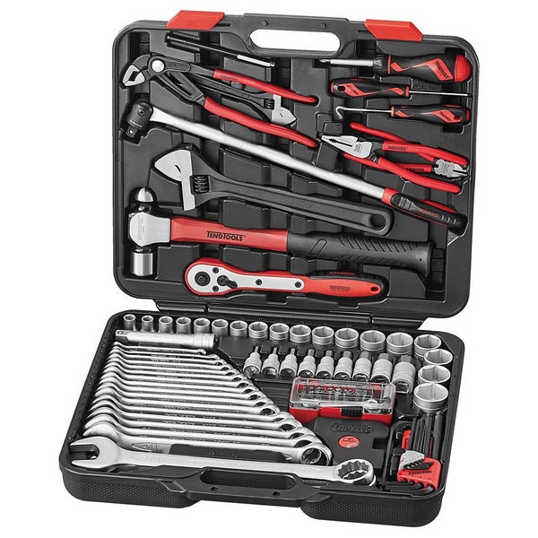 Teng 105pc 1/2in Dr. Metric H/Duty Vehicle Tool Set Carousel 1