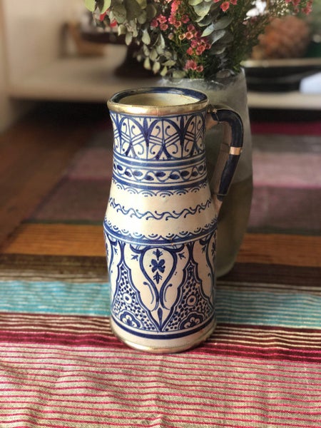 Moorish Fez Jug in Blue Carousel 2