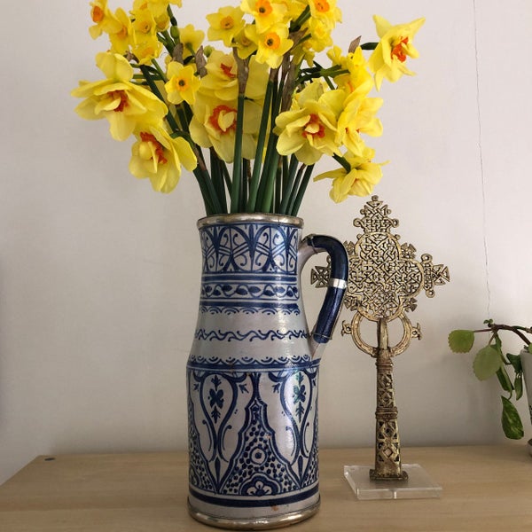 Moorish Fez Jug in Blue Carousel 1