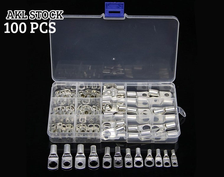 Copper Ring Terminal Connectors 100pcs Copper Lugs | 100 PCS | Carousel 1